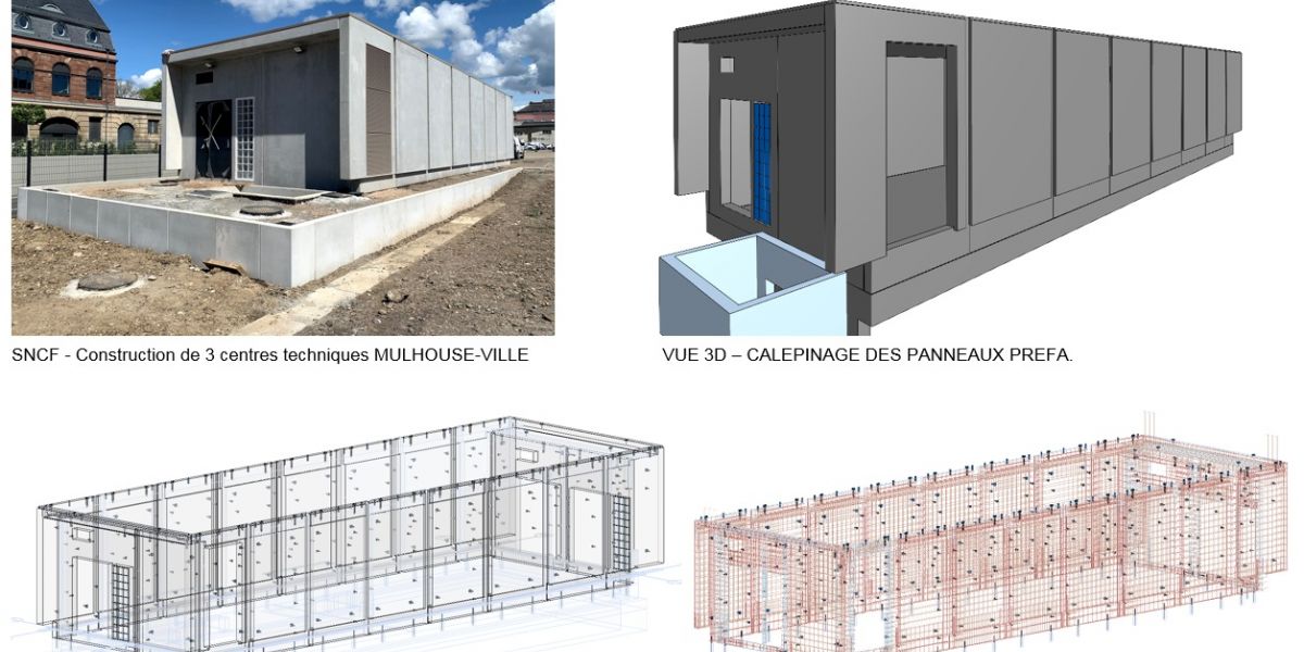 SNCF - MULHOUSE - Plans et vues 3D avec photo
